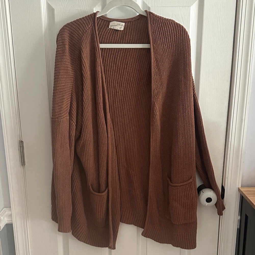 Universal Thread Rust Open-Front Cardigan